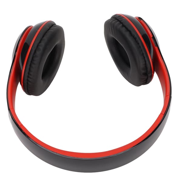 S6 HIFI Stereo Headset Bluetooth Headset Foldable Music Headset med mikrofon til mobiltelefon tablet rød