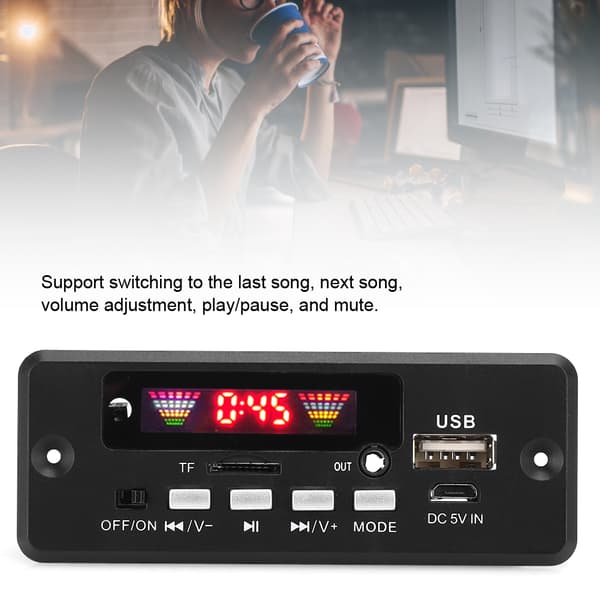 Bluetooth 5.0 Audio MP3 Decoder Board Modul med Fjernbetjening Højttalertilbehør
