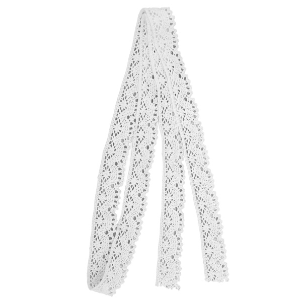 Spetsband DIY-klippning elegant stil rena mönster quiltade tillbehör för julbröllopsdekoration vit