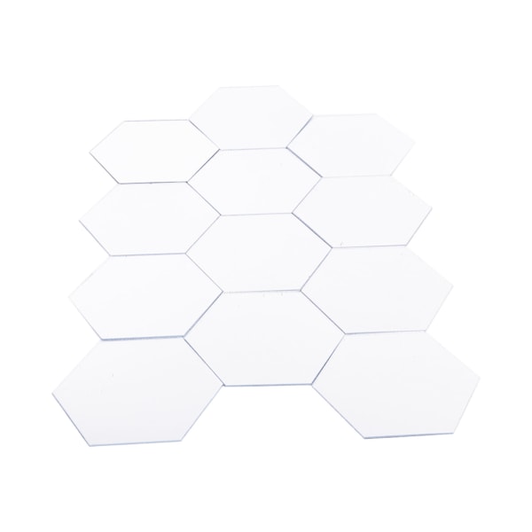 Modern 12 st 3D spegeleffekt Akryl väggdekal Avtagbar DIY Heminredning Art