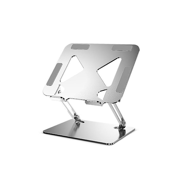 Laptopställ, Multi-Vinkel Sandkylningsställ, Kompatibelt med MacBook Pro/Air och Laptops (10-17 tum) (Silver)