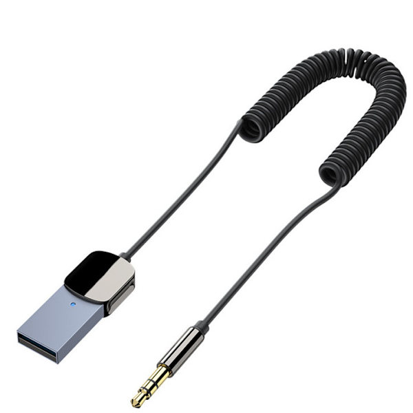 Bluetooth 5.0-mottaker med mikrofon, automatisk tilkobling, håndfri samtale, Bluetooth-sendermottaker for bil
