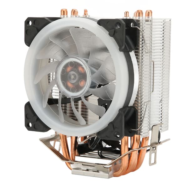 CPU-køler med RGB-lys 9,2 cm blæser 12V 3PIN 4PIN interface Plug and Play CPU-køleblæser Lydløs CPU-blæser til stationær computer