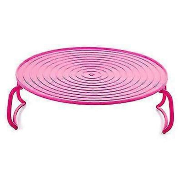 Tyuhe Mikrobølgeovn Lagdelt Opvarmning Dampbakke Hyldeholder Organizer Køkkenreol B2 ZD M Pink Rød