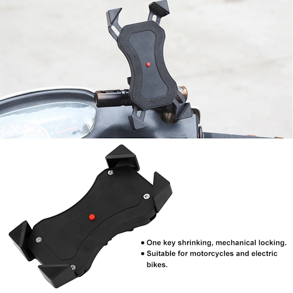 Universell motorcykel vattentät telefon GPS navigator hållare tillbehör (styretyp)