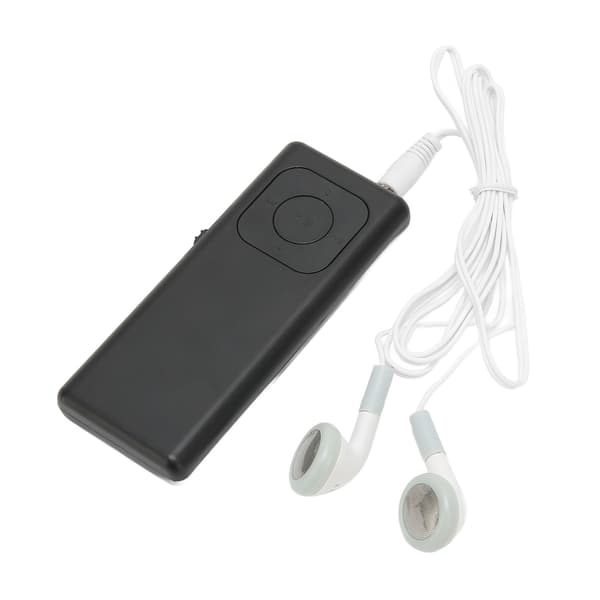 MP3-afspiller tabsfri lydunderstøttelse 64G hukommelseskort bærbar mini-musikafspiller til studiearbejde afslapning sort