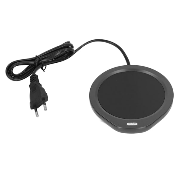 18W Kaffekop Varmer 55℃ Konstant Temperatur Strømbesparende Genopladelig Kop Varmer Te Varmer til Kontor EU Stik 220V Sort