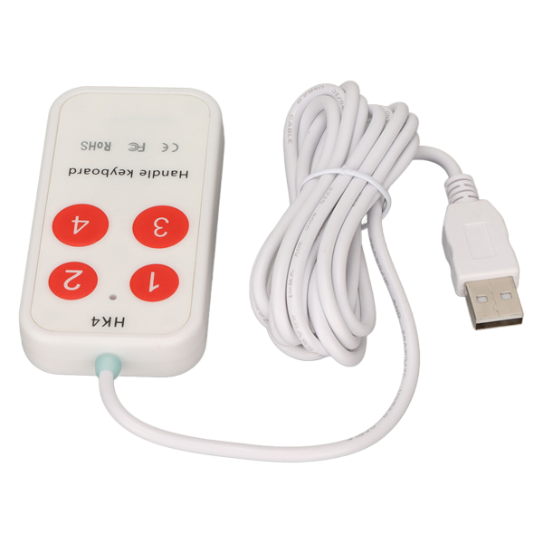 Håndtak tastatur 4 taster Programmerbart tilpasset USB-lommetastatur Generelt Miniknapptastatur for spillbærbar PC