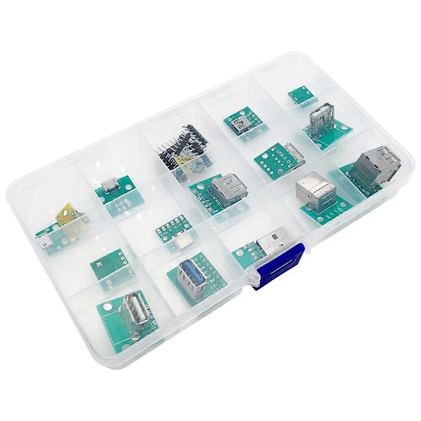 Mini USB till DIP-kontakt med PCB-kort