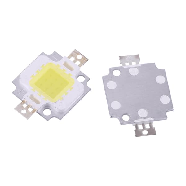 10 stk. 10W LED SMD Chip COB DC 9‑10V til lampe Flood Light Beads pære High Power Cool White