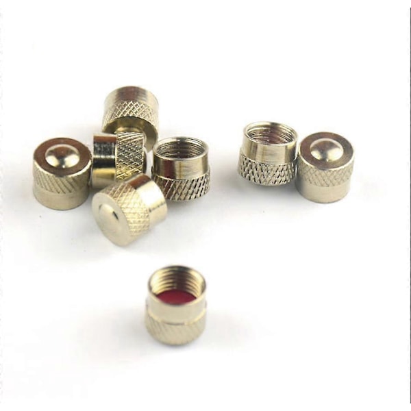 Ventilhattar i aluminium, dammskydd för bil, däckventilsdammskydd, 30 stycken, 9*8,2 mm