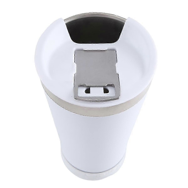 USB 16Oz Termosmugg med Bluetooth Återanvändbar Rostfri Dubbelväggig Mugg 473ML Isolerad Bi