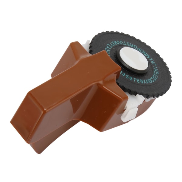 Embossing Label Maker Monikäyttöinen kannettava kohokuviointitarrakone, jossa on 2 rullanauhaa kotiin ja toimistoon Brown