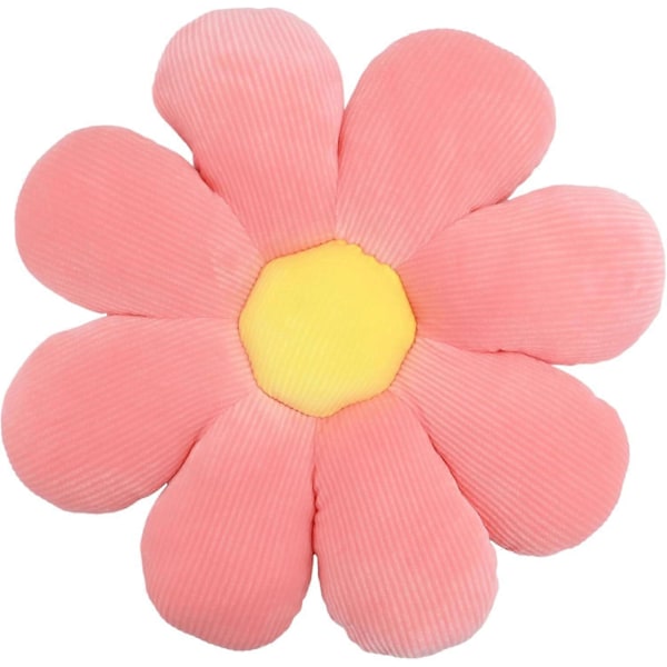 Blomster Gulvpude Siddehynde Blomsterformet Pude Sød Siddepude Stolhynde (Pink)