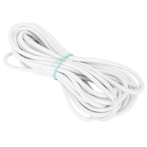 7 mm 10 m/32,8 fot stark elasticitet rund elastisk rep snöre sömnad DIY tillbehör vit