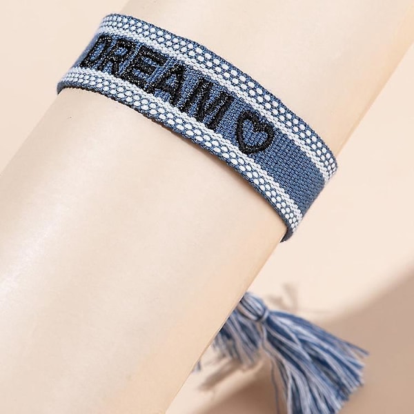 Justerbara Stickade Armband - Snygga Vänbandsarmband för Kvinnor och Flickor