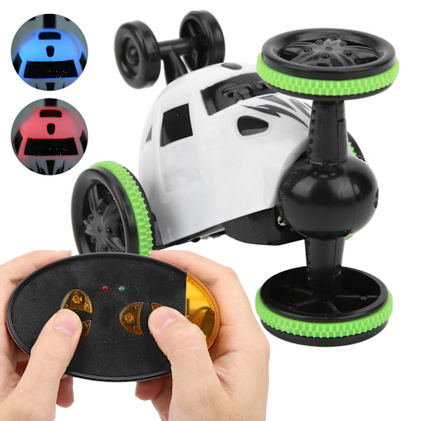 2.4G Fjärrkontrollbil Trådlös Mini RC Stuntbil 360 Grader Rullande Roterande RC Bil Leksak med LjusVit