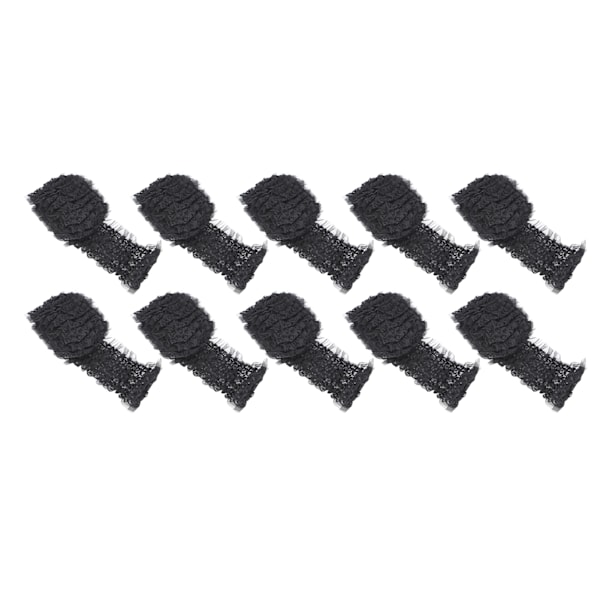 Spetsband DIY kantband klädtillbehör för sömnad dekoration lappning 10 yards 60mmBlack‑S12
