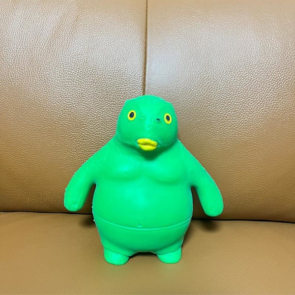 Grön 14cm Kläm-leksak Rolig Squishy Fidget Stressavlastning
