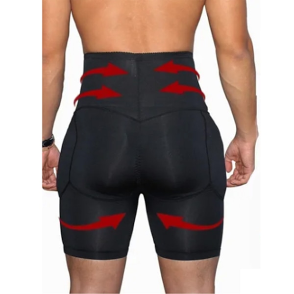 Herr Bukshorts Mjuka Stretchiga Andas Män High Waist Slimming Shorts för Herr Hip Waist XL