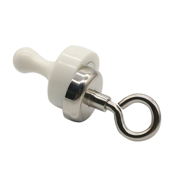 Magnetiske Push Pins Sett Kjøleskapsmagneter Multifunksjon for Utendørstelt Camping Kjøkken Hvit