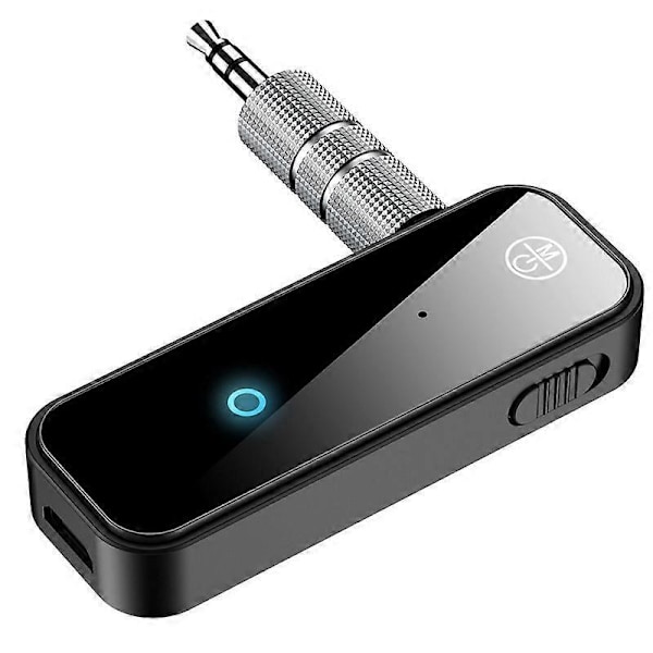 2-pak Bluetooth-modtager, Bluetooth-biljackadapter, 5.0 Bluetooth-sender, bærbar trådløs 3,5 mm Aux Bluetooth-adapter