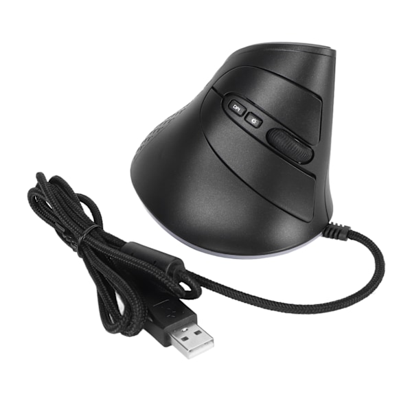 Kablet lodret mus justerbar DPI 7200 USB ergonomisk optisk mus RGB gaming mus med 7 programmerbare knapper