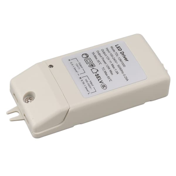 12W DC 12V 1A LED-driver LED konstantstrømdrift strømforsyning for LED-stripe lys AC 100‑240V TDL 12M1000