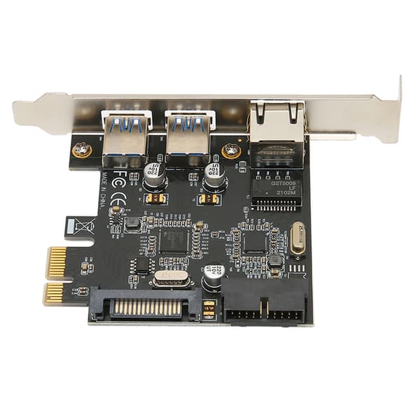 PCIe til USB3.0 Udvidelseskort USB3.0 SATA 15pin Strøm Høj Hastighed PCIe til RJ45 Udvidelseskort til Netværkscomputer