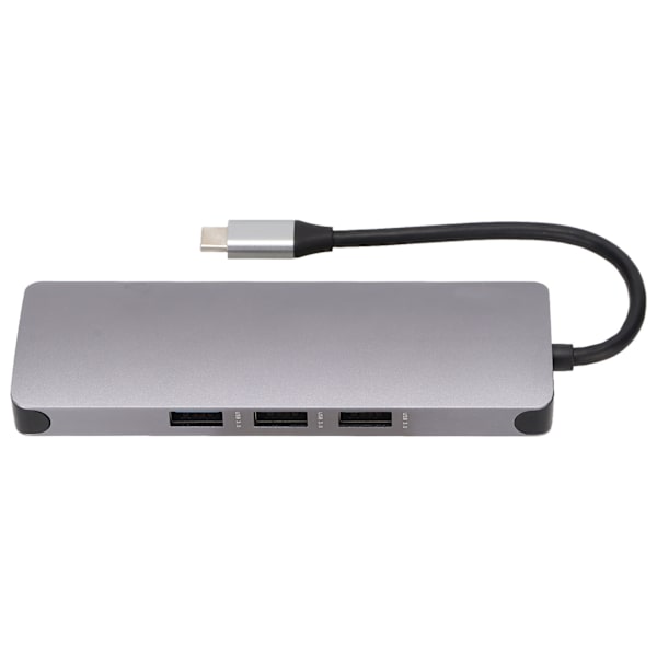 Multifunktionel Hub 9 i 1 Hurtig Transmission Varmeafledning High Definition Multimedia Interface Hub