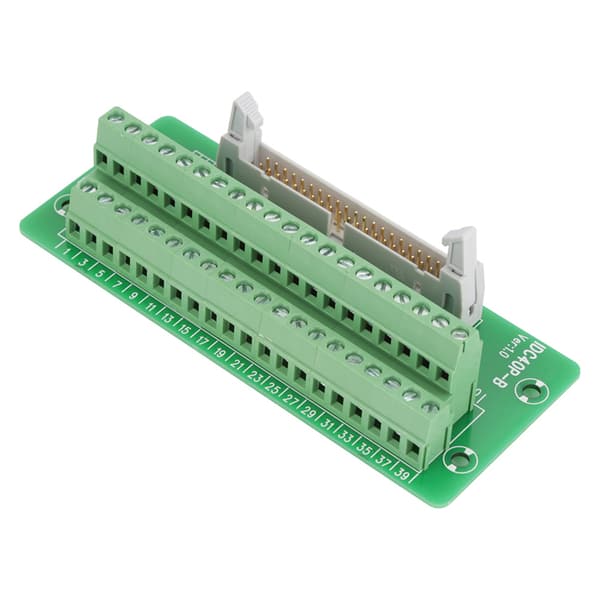 IDC40P 40-benet hanstik breakout board klemrække PLC-interface med beslag