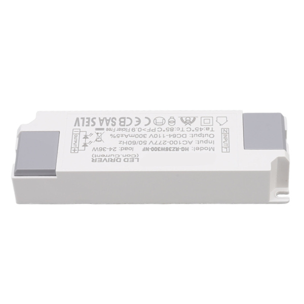 LED-driver, belastningsstrømstik, transformator til LED-lys 24-36W 300mA indgang AC100-277V udgang DC64-110V