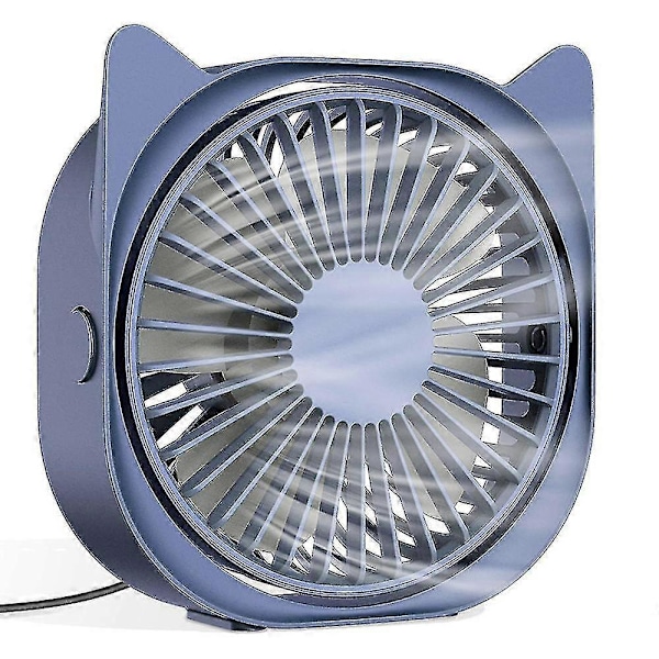 Kreativ Mini Personlig USB Skrivebords Katteøre Ventilator 3-trins Bærbar Skrivebordsventilator