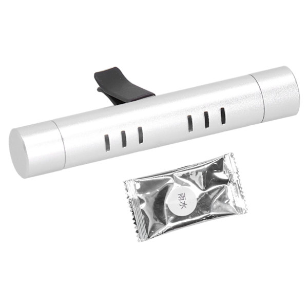 Bilsventilationsuttag Luftfräschare Luftkonditionering Aromaterapi Doft Giftfri Kemikaliefri Aluminiumlegering(Silver )