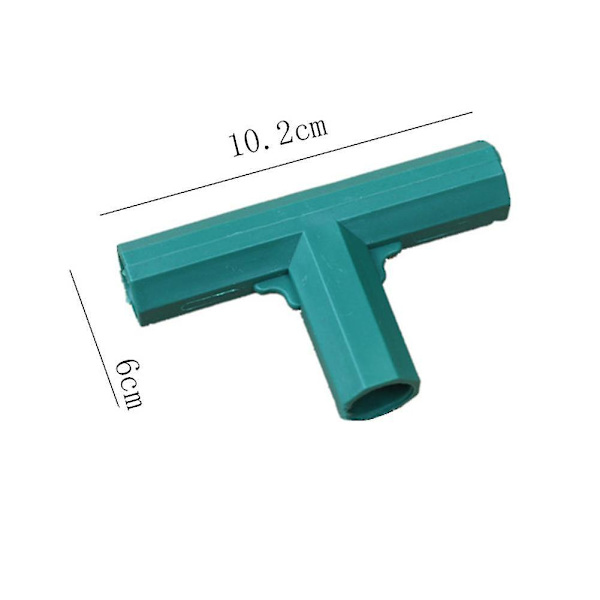 3-vejs 16 mm PVC-rørfittings Albueforbindelser til Drivhusramme - Pakke med 2