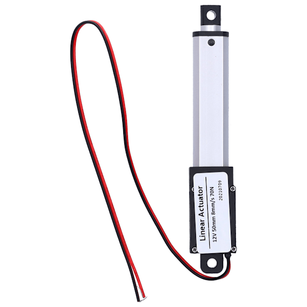 Linjär ställdon 50 mm slaglängd DC 12V Lågbrus intern gränslägesbrytare Mini linjär rörelseställdon för fordonsindustri8 mm/s-70N