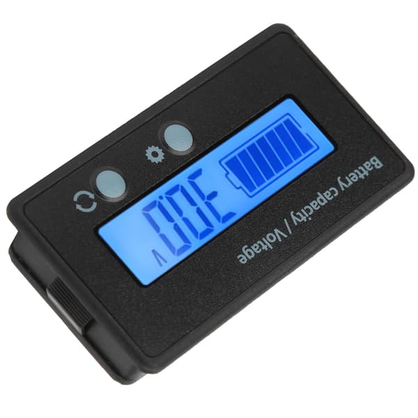 DC10‑100V LCD-skjerm Batterinivåindikator Voltmeter Spenningstester Blå Bakgrunnsbelysning
