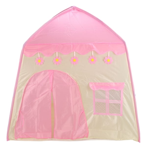 Princess Castle Play Tent - Bärbar Vikbar Blomstertält för Barn för Inomhus- och Utomhusbruk