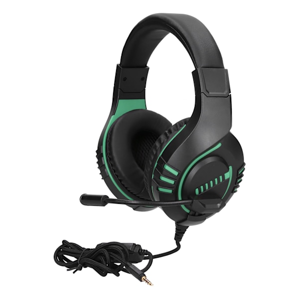 M205 Langallinen pelipäämikko, jossa mikrofoni, 3,5 mm:n liitäntä, melunvaimennus, pelikuulokkeet PS4:lle, vihreä