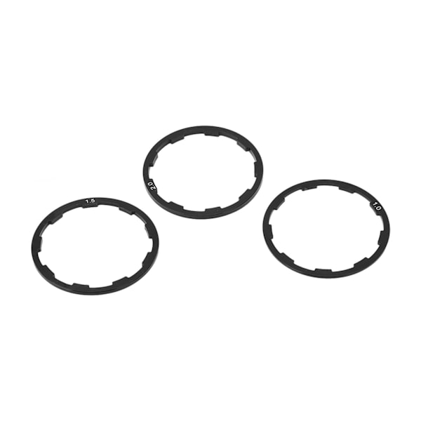 3 stk sykkel svinghjul pakning aluminiumslegering korrosjonsbestandig lett 1 mm 1,5 mm 2 mm sykkelvasker