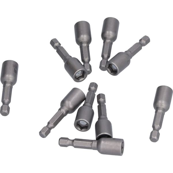 10 Stykker Magnetiske Toppe Legering Hex 8mm Adaptere Bore Skrueværktøj