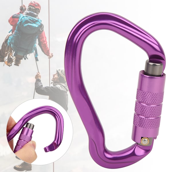 Utendørs Klatring Asymmetrisk Hovedlås Automatisk Lås Sikkerhetsspenne Aerial Mountaineering Karabiner