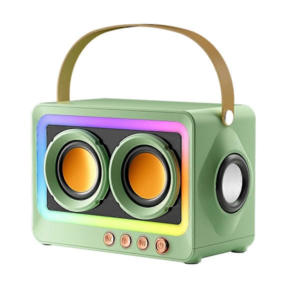 Portabel Bluetooth Subwoofer Högtalare Grön
