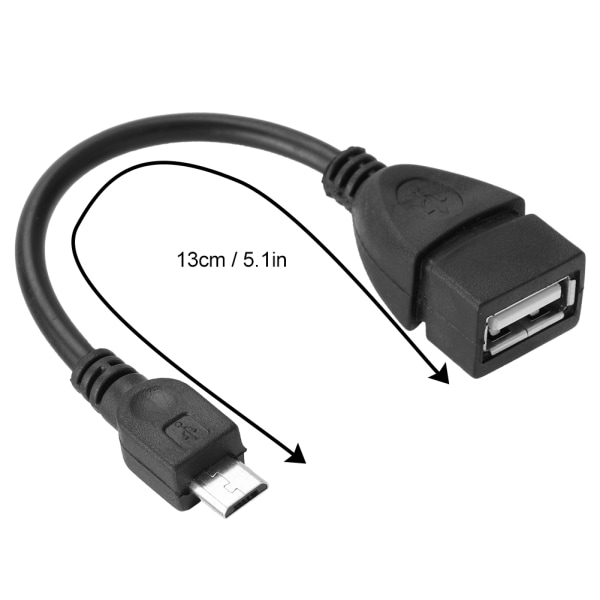 Mini Android Mobiltelefon OTG Connect Kabel Datum Adapter V8 Interface Micro USB till USB Hona