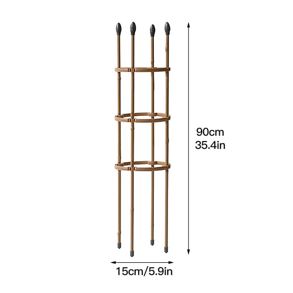 Haveklatrestativ - 90 cm højde, imiteret bambusdesign