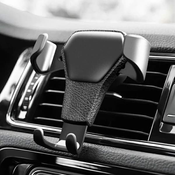 Biltelefonholder, justerbar biltelefonholder for frontrute, dashbord, luftventil Black