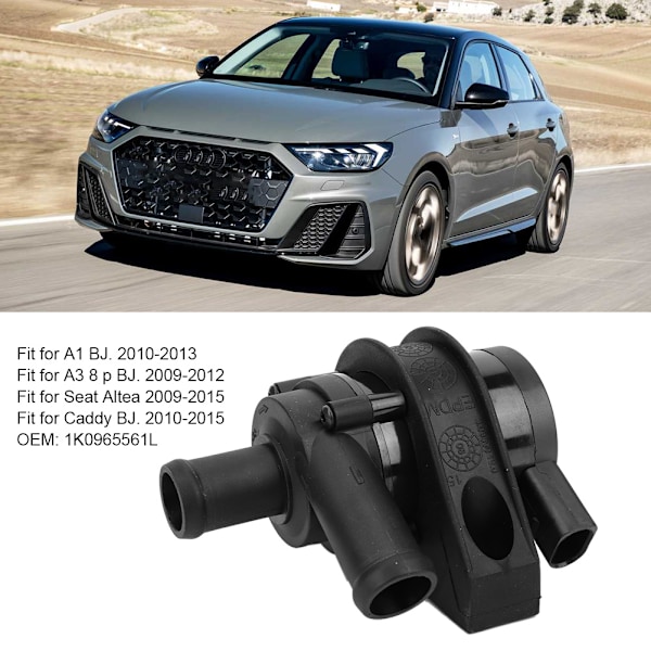 Hjelpevannpumpe for bilmotor, passer til Seat Altea/ Ibiza/Toledo 1K0965561L