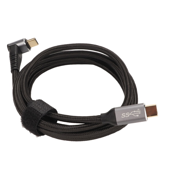 90 graders USB C-kabel 4K 60Hz Stöder PD100W Typ C 3.1 Gen2 Fullfunktions USB C Snabbladdningssladd för ångdäck 150cm/59.1in
