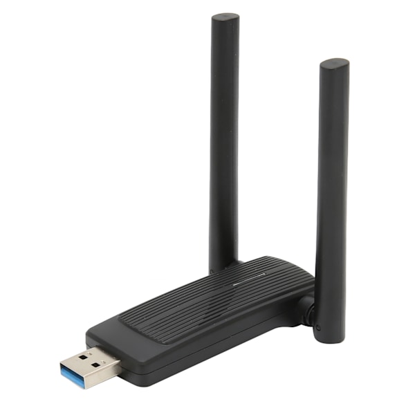 Wifi 6-adapter 2,4G 573,5 Mbps 5G 1201 Mbps Dual Band WiFi 6 USB3.0 Trådlöst Nätverkskort för Stationär Dator Bärbar Dator