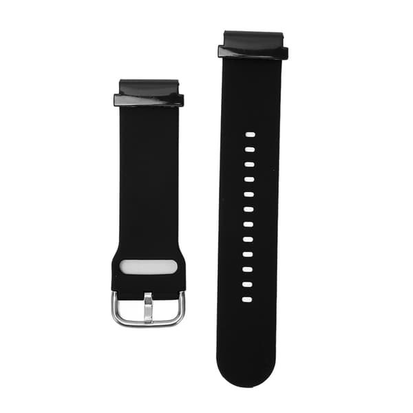 Udskiftningsarmbånd 20 mm Vandtæt Blød Quick Release Silikone Urrem til Garmin Fenix 7S Sort